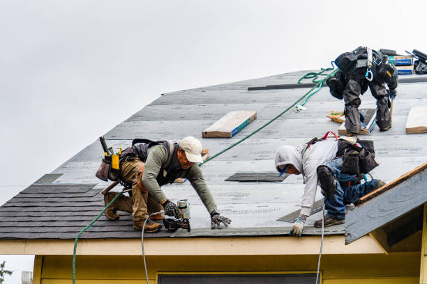 Professional Metal Roofing technician working in Boston, MA